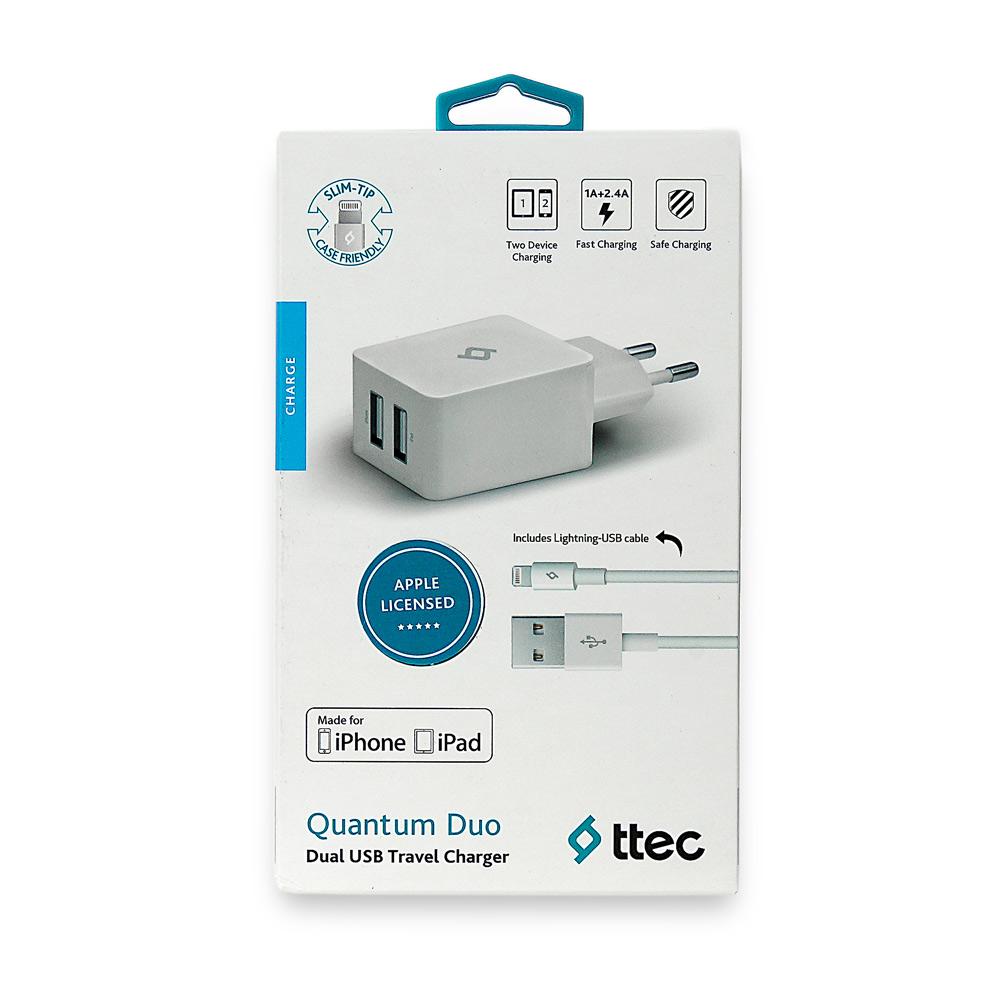 Ładowarka sieciowa Ttec USB SpeedCharger Duo