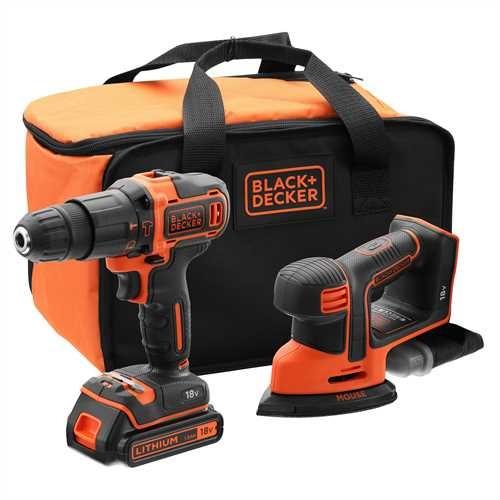 Black&Decker BCK23S1S-QW wiertarko-wkrętarka + szlifierka