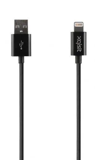 Kabel Xqisit Charge & Sync Lightning-USB A Czarny