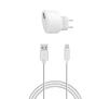 Xqisit Travel Charger 2,4A USB-Lightning (biały)