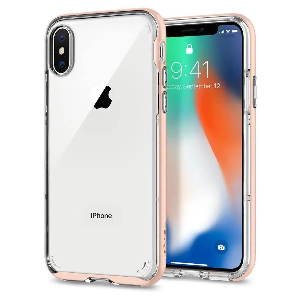 Etui Spigen Neo Hybrid Crystal 057CS22173 do iPhone X blush gold