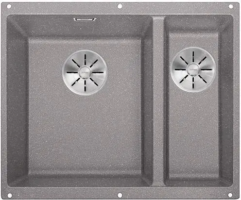 Zlewozmywak Blanco SUBLINE 340/160-U 523550 Komora z lewej strony Granitowy Alumetalik