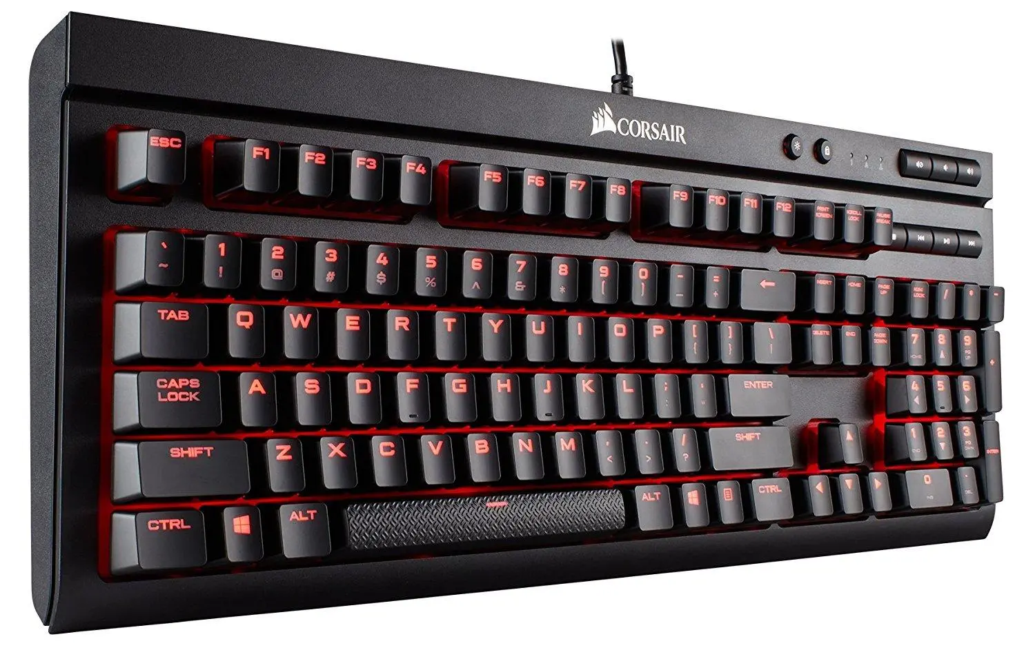Klawiatura mechaniczna Corsair K68 Red Led Cherry MX Red Czarny