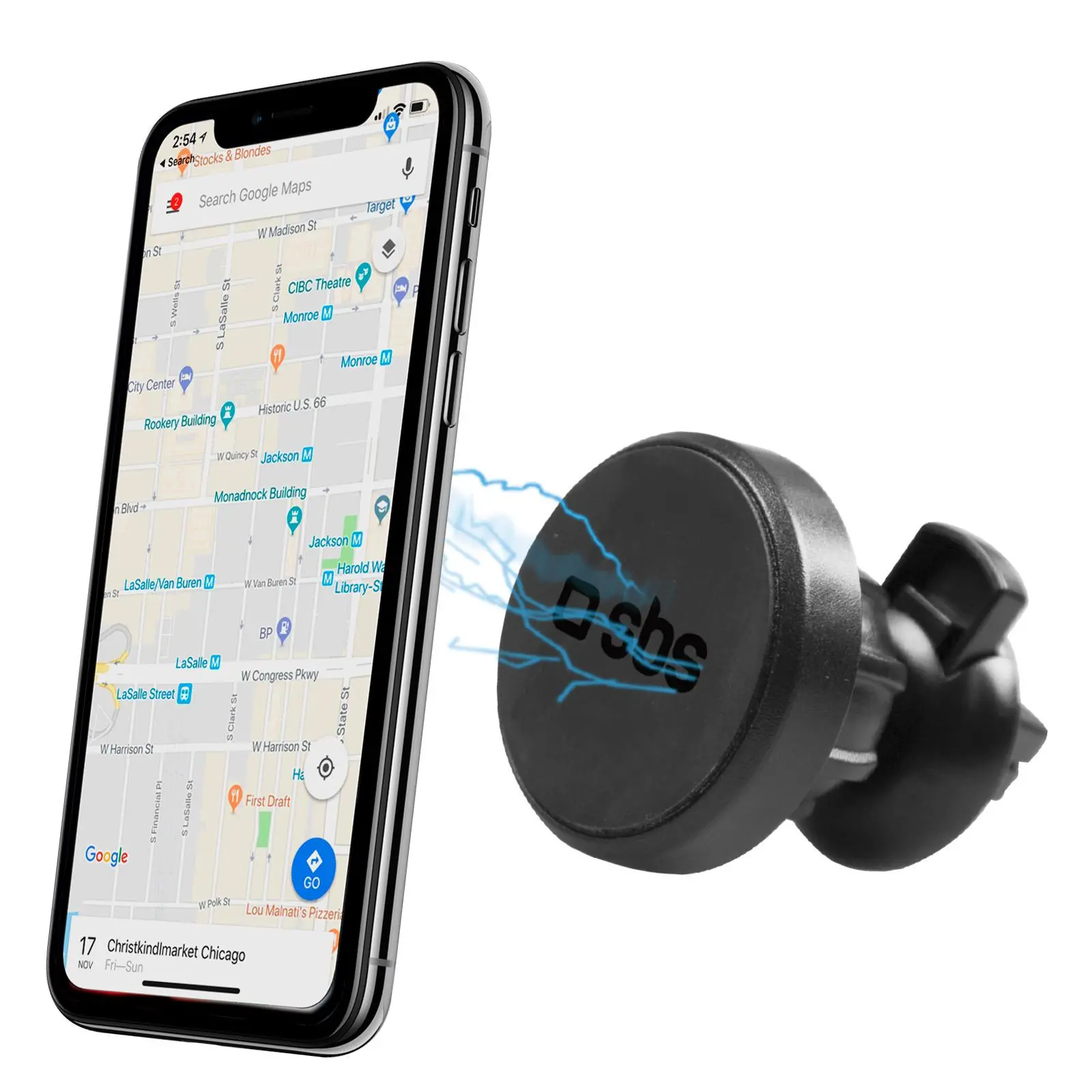 Uchwyt na telefon SBS TESUPPCLIPWIDEK Czarny