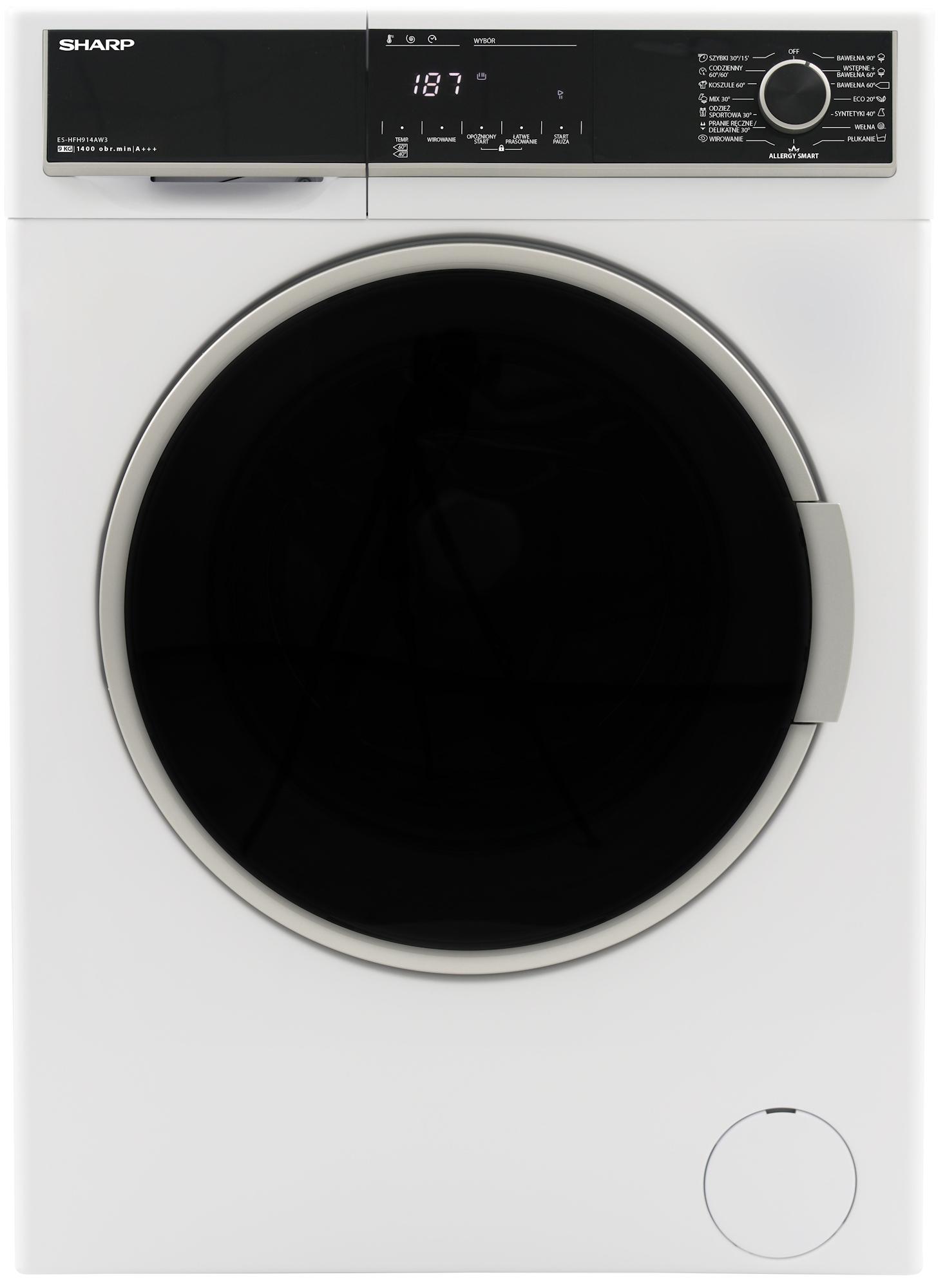 Pralka Sharp ES-HFH914AW3