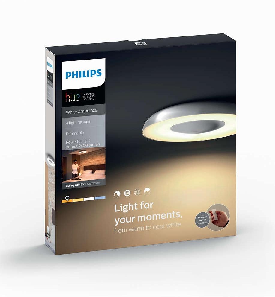Philips Still Hue Ceiling Lamp Aluminium 32613/48/P7