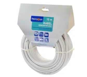 Kabel koncentryczny Reinston ESAT009 15m Biały
