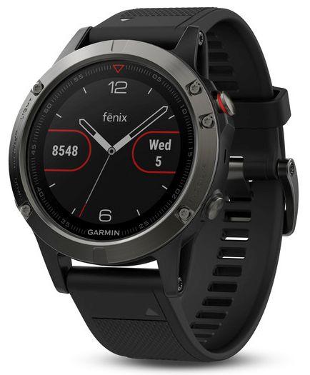 Garmin Fenix 5 (stalowoszary z czarnym paskiem)