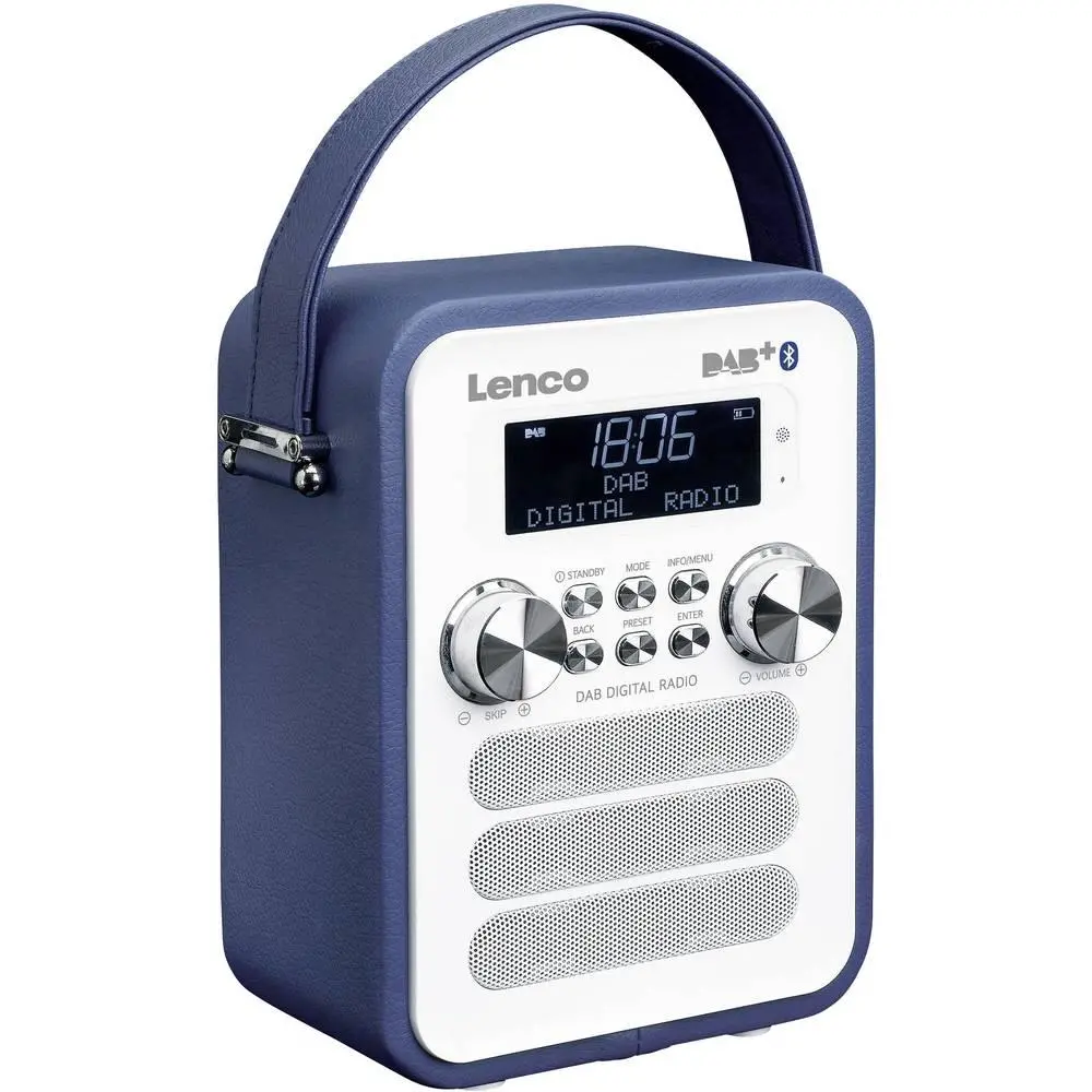Radioodbiornik Lenco PDR-050 Radio FM DAB+ Bluetooth Niebieski