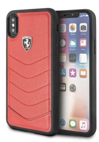 Etui Ferrari FEHQUHCPXRE do iPhone X (czerwony)