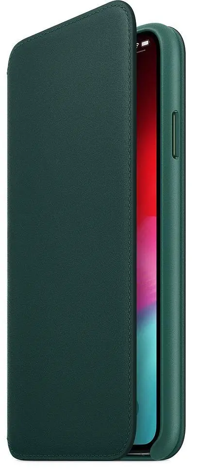 Etui Apple Leather Folio Case do iPhone Xs Max Leśna zieleń