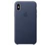 Apple Leather Case iPhone Xs MRWN2ZM/A (nocny błękit)