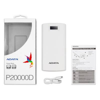 Powerbank Adata P20000D (biały)
