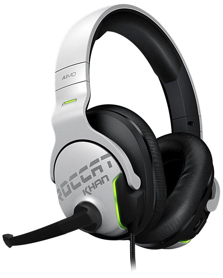 Słuchawki przewodowe z mikrofonem Roccat Khan AIMO - biały