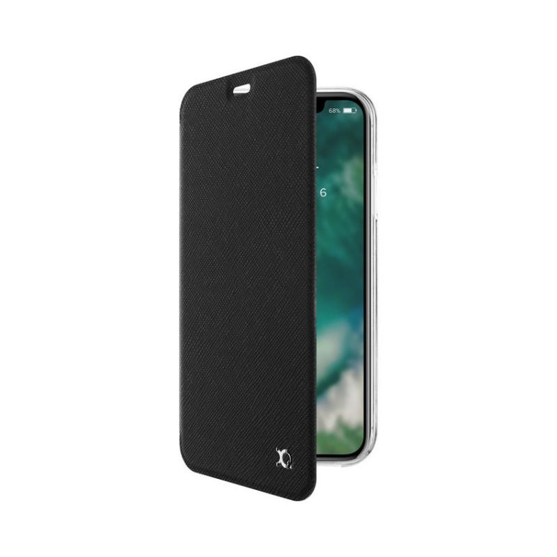Etui Xqisit Flap Cover Adour iPhone Xr (czarny)