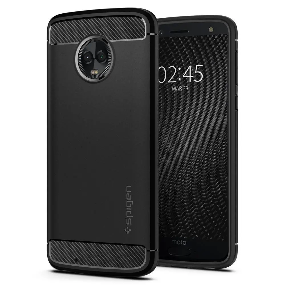 Etui Spigen Rugged Armor do Motorola Moto G6 Czarny