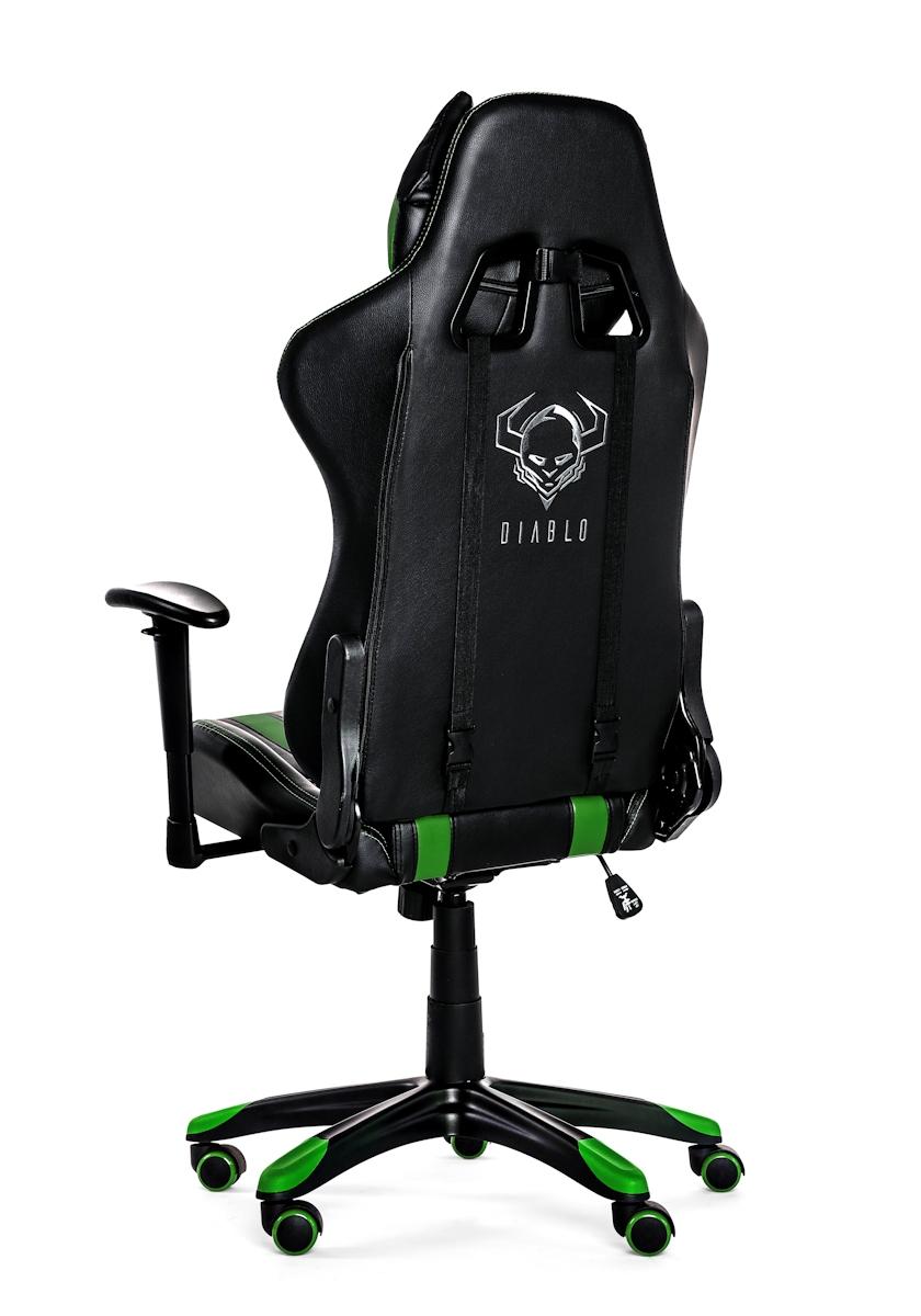 Fotel Diablo Chairs X-One Horn (czarno-zielony)