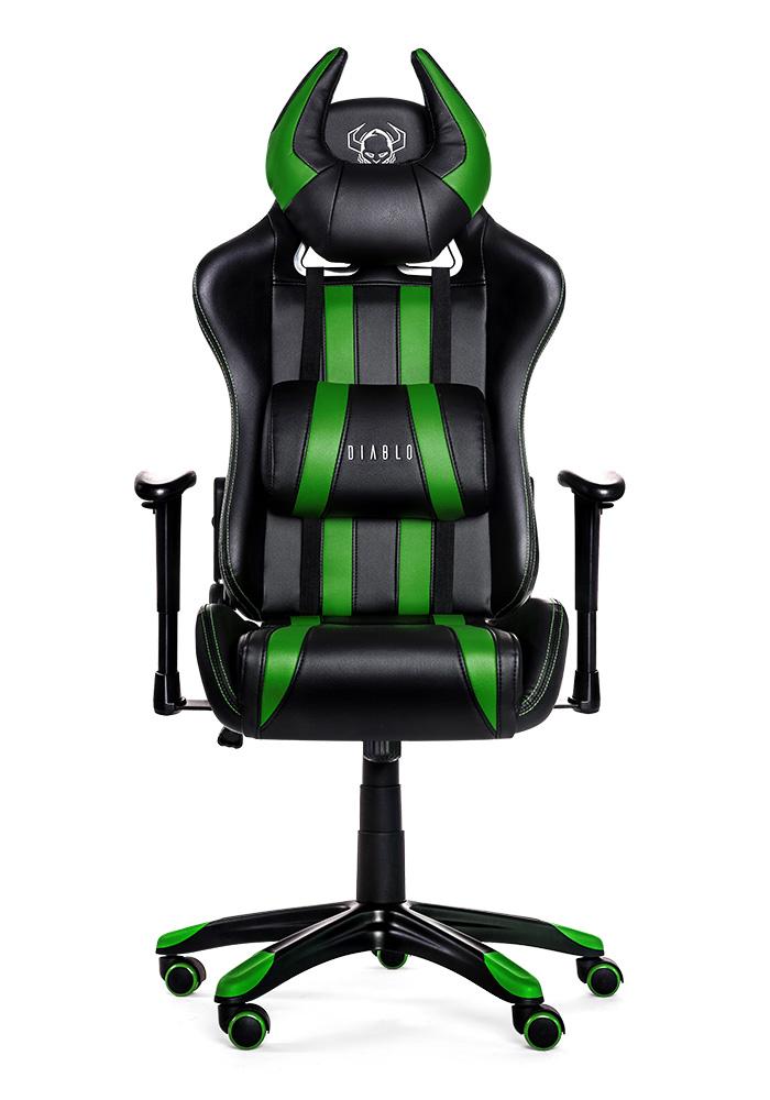 Fotel Diablo Chairs X-One Horn (czarno-zielony)