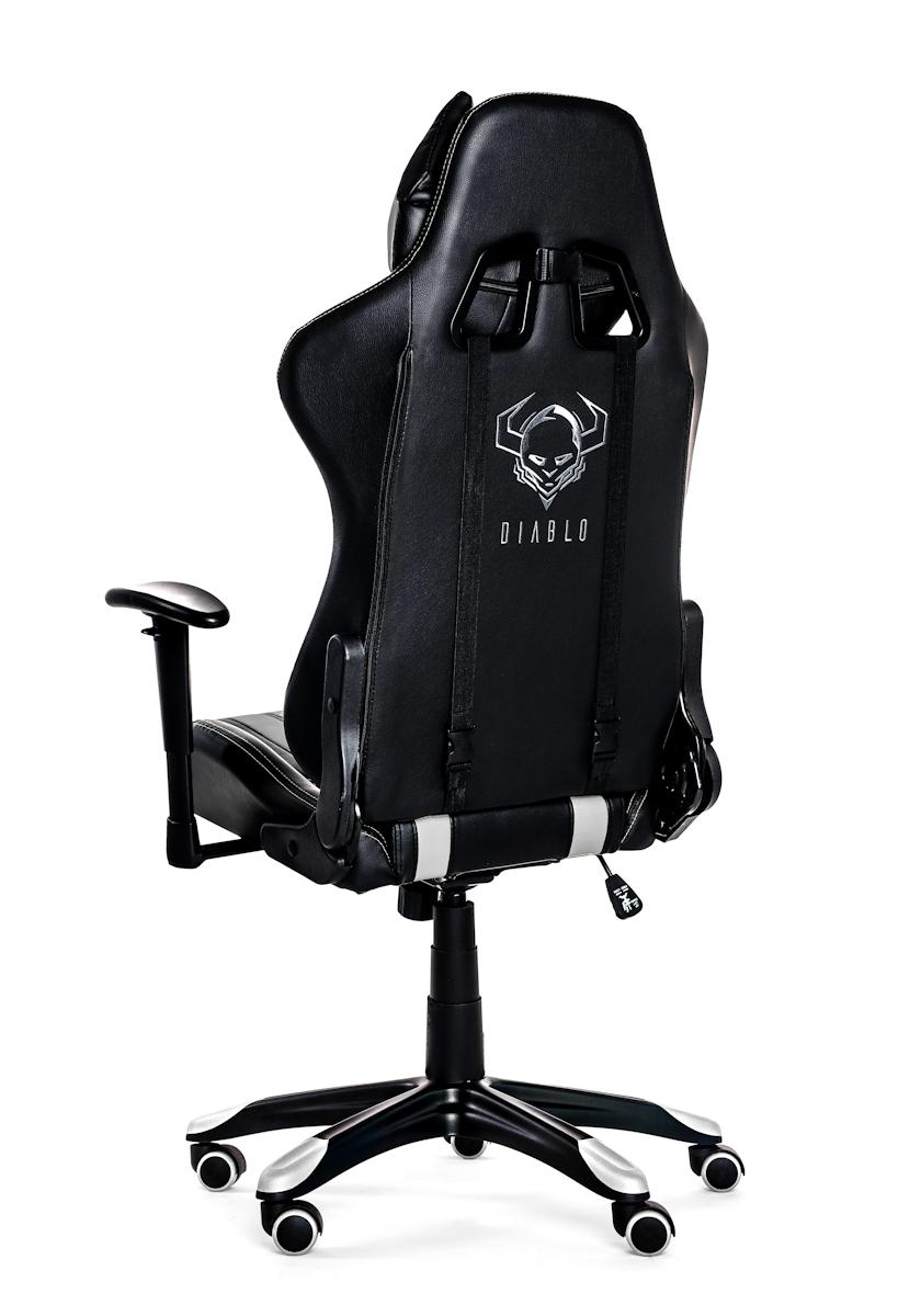 Fotel Diablo Chairs X-One Horn (czarno-biały)