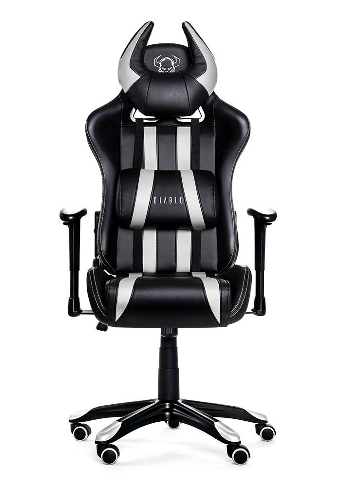 Fotel Diablo Chairs X-One Horn (czarno-biały)