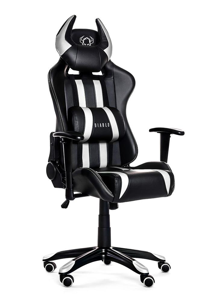 Fotel Diablo Chairs X-One Horn (czarno-biały)
