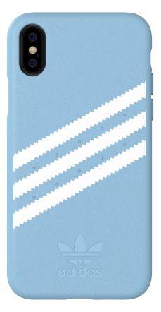 Etui Adidas Moulded Case PU Suede iPhone X/Xs (niebieski)