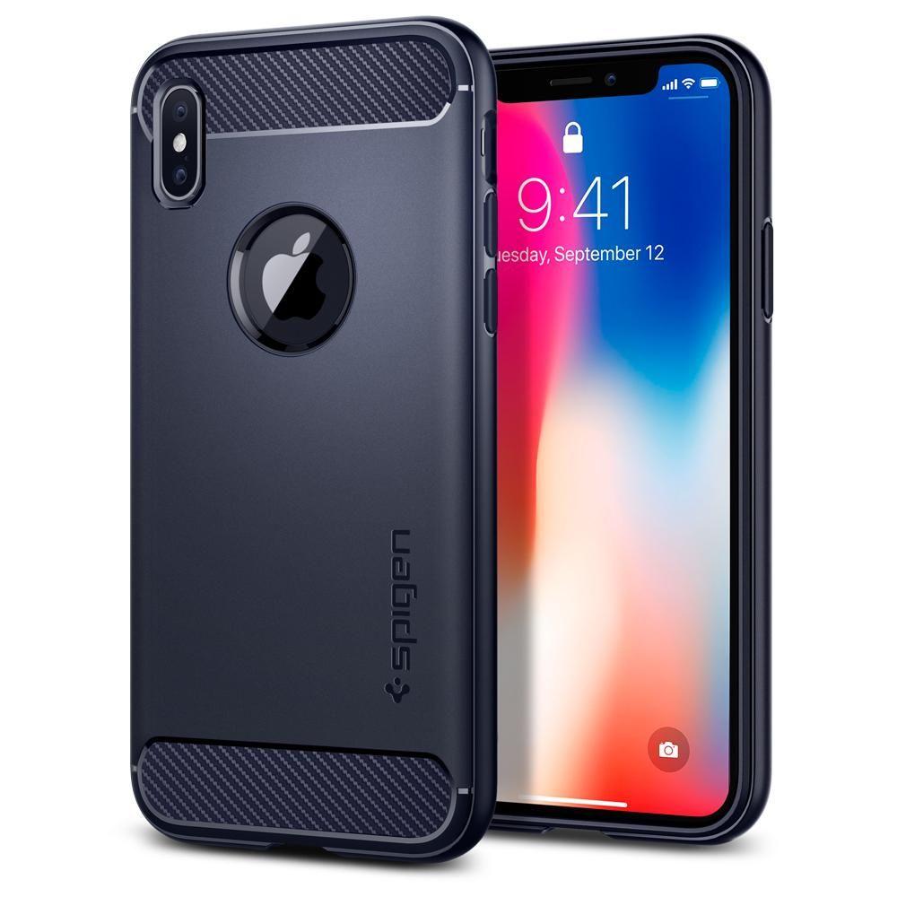 Spigen Rugged Armor 057CS22126 iPhone X (midnight blue)