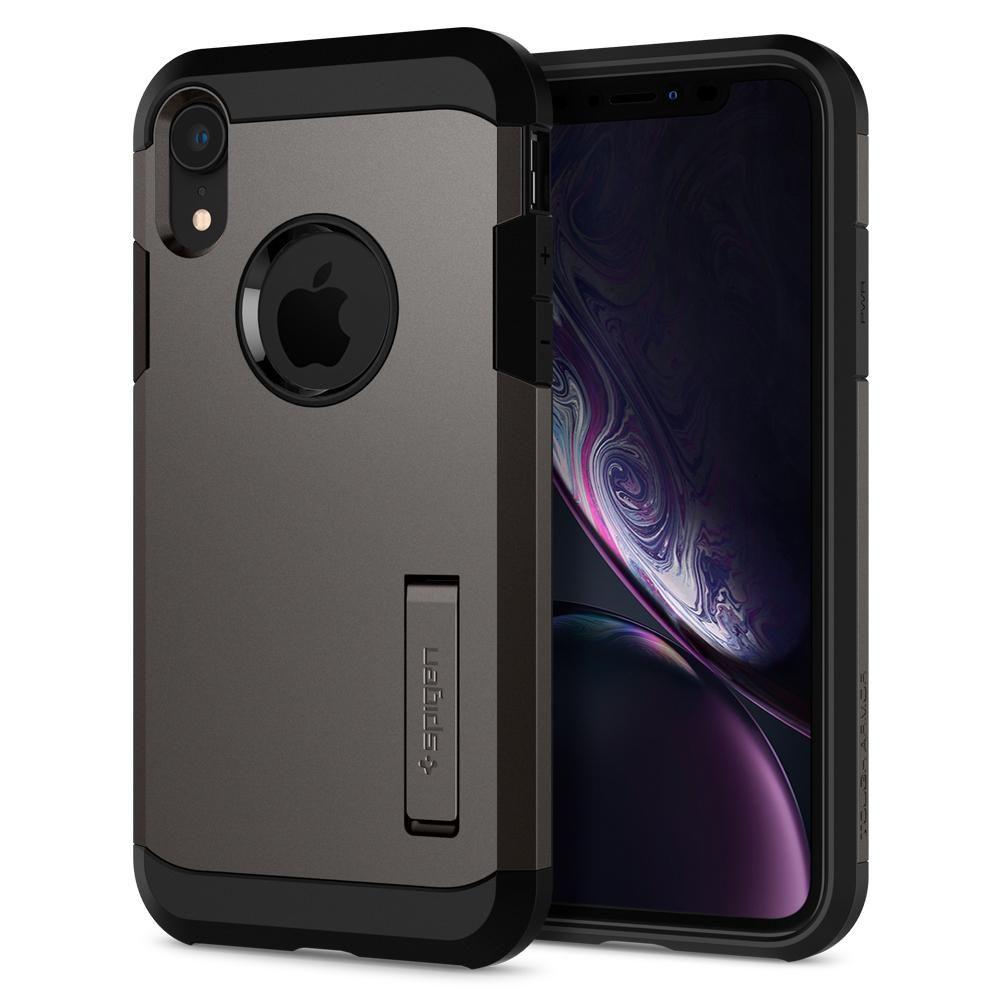 Etui Spigen Tough Armor 064CS24877 do iPhone Xr (gunmetal)