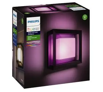 Kinkiet zewnętrzny Philips Econic Hue Outdoor Wall Light Black 17438/30/P7