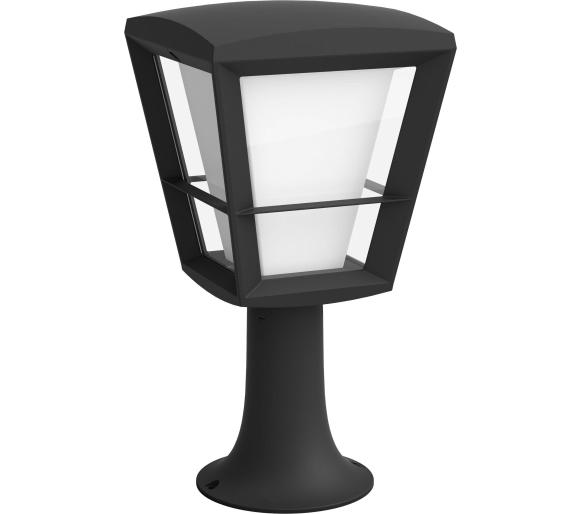 zewnętrzna latarnia Philips Econic Hue Outdoor Pedestal Light Black 17441/30/P7 