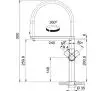 Bateria Franke Centinox Pull-Down Srebrny Stal szlachetna