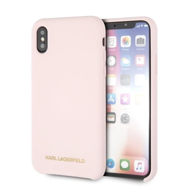 Karl Lagerfeld KLHCI65SLLPG iPhone Xs Maz (jasny różowy)