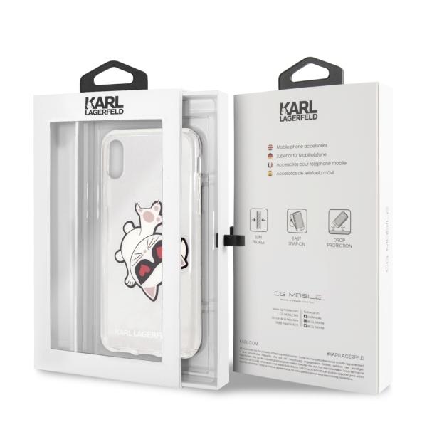 Etui Karl Lagerfeld KLHCI61CFHE iPhone Xr (przeźroczysty)