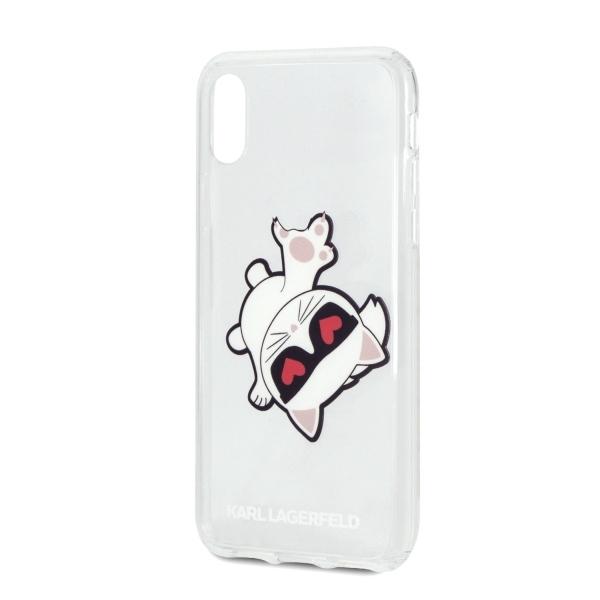 Etui Karl Lagerfeld KLHCI61CFHE iPhone Xr (przeźroczysty)