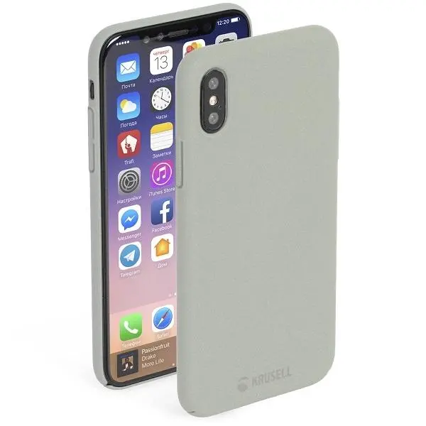 Etui Krusell Sandby do iPhone X 61092 Piaskowy