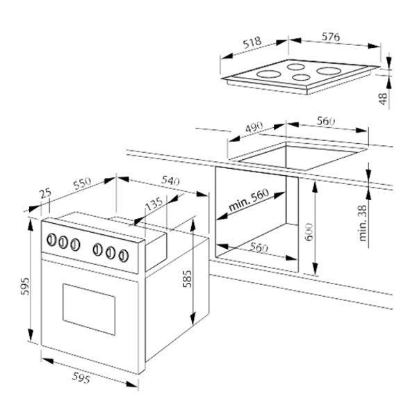 Kuchnia Amica Scandium GHS75312AA