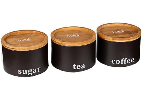 Pojemnik Husla Zestaw pojemników 3 szt. (ciemny brąz)