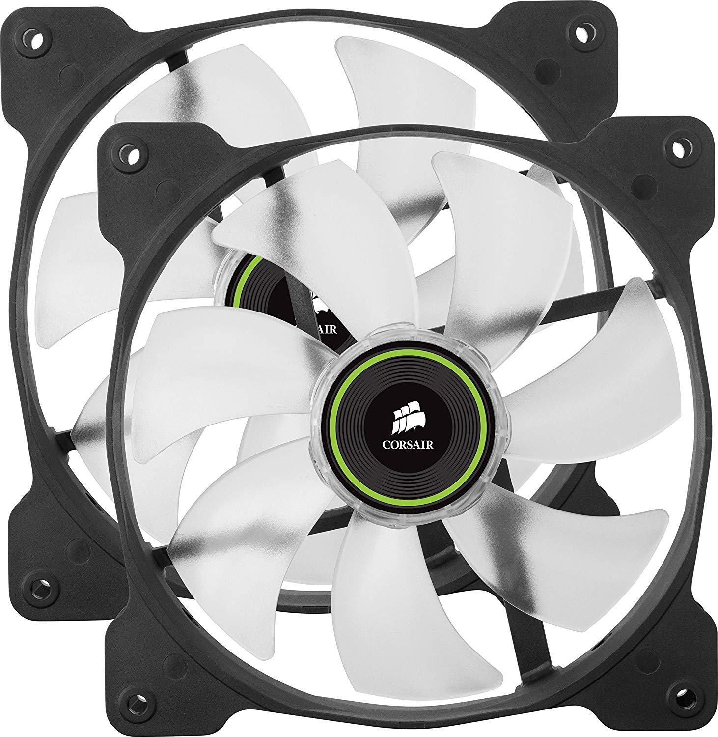 Corsair Air Series SP140 LED Twin Pack (zielony)