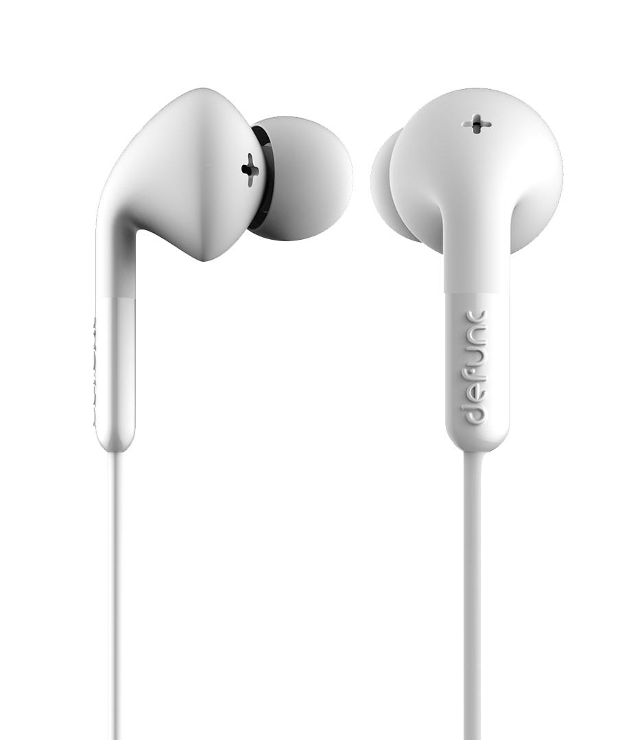 Słuchawki przewodowe DeFunc Earbud Plus Music (biały)