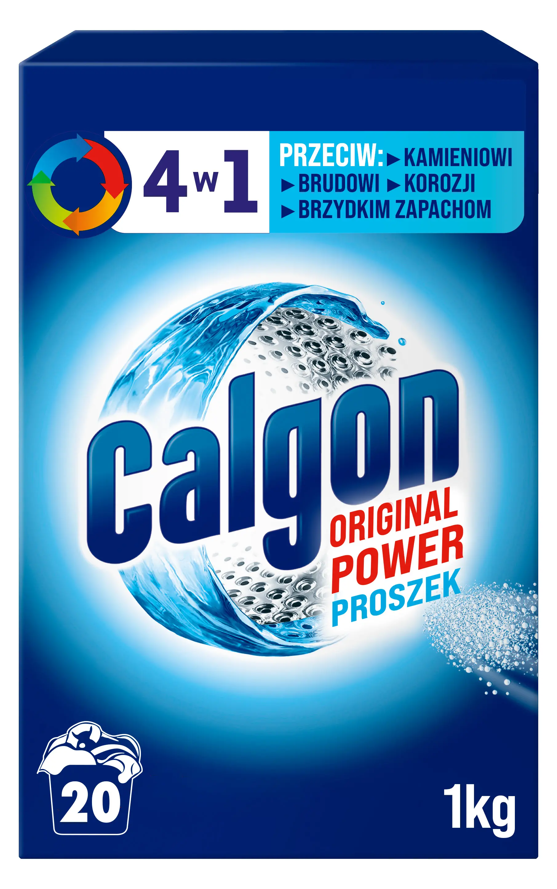 Proszek do zmiękczania wody Calgon Proszek 4w1 20 prań 1kg