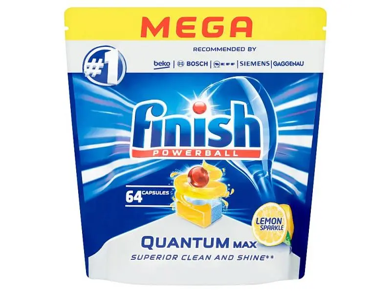 Kapsułki do zmywarki Finish Quantum Max Lemon 64szt.