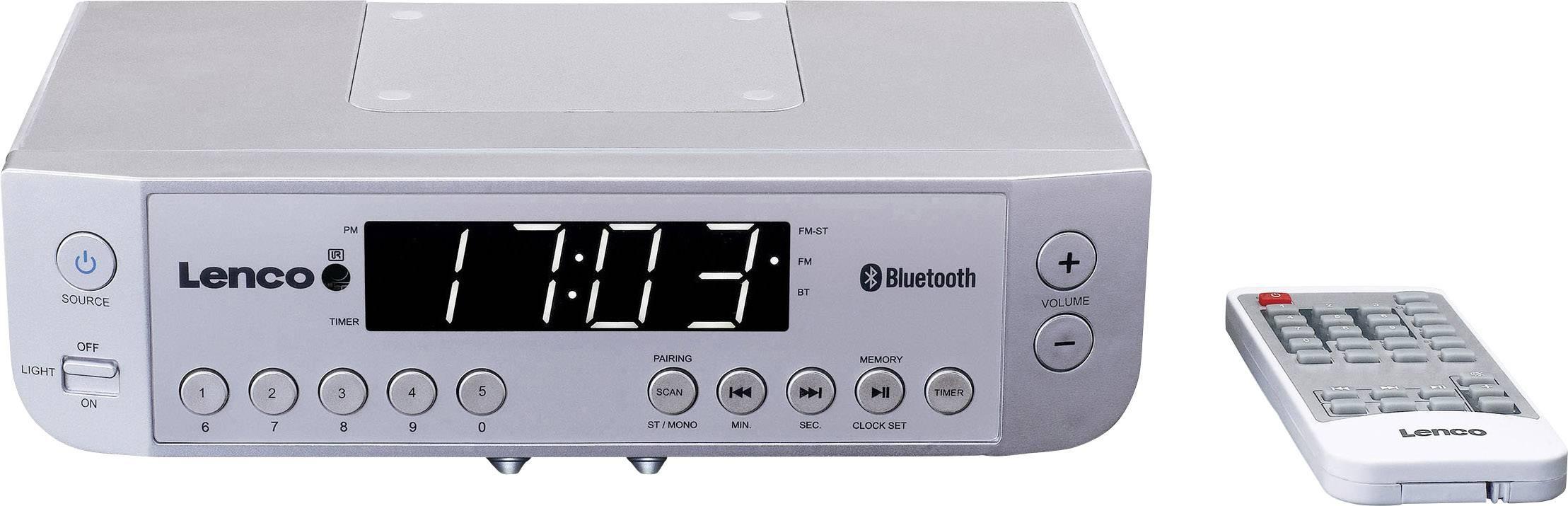 Radiobudzik Lenco KCR-100 (srebrny)
