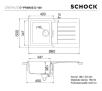 Zlewozmywak Schock Primus D-100 - alpaka - granitowy - wpuszczany w blat - ociekacz