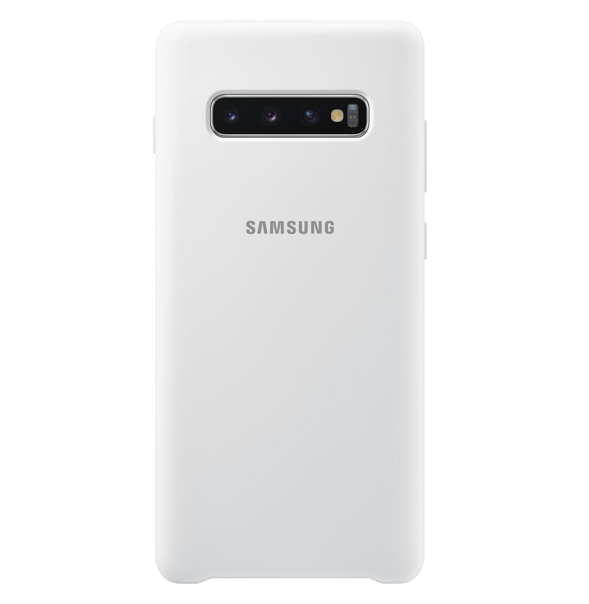 Etui Samsung Galaxy S10+ Silicone Cover EF-PG975TW (biały)