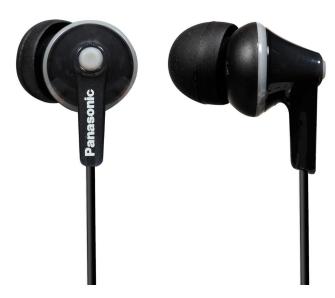 Słuchawki przewodowe Panasonic RP-HJE125E-K Dokanałowe