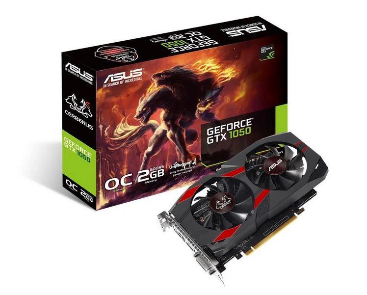 ASUS Cerberus GeForce GTX 1050 Ti OC Edition 2GB GDDR5 128-bit
