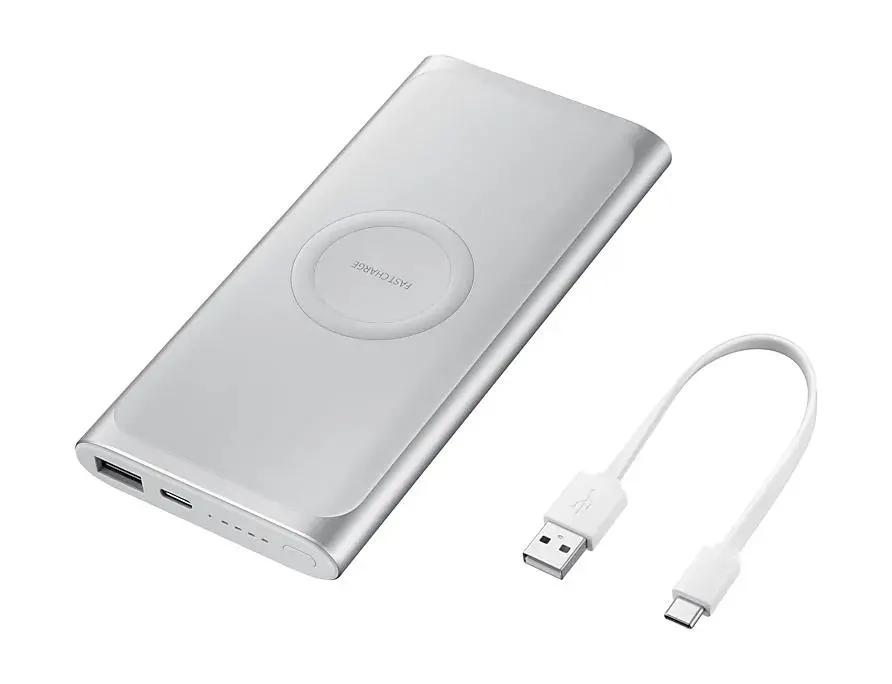 Powerbank Samsung Wireless Battery Pack EB-U1200CS 10000mAh 15W Srebrny