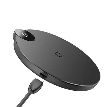 Ładowarka indukcyjna Baseus WXSX-02 Ładowarka indukcyjna Qi 10W Digital LED + kabel Lightning 1.2m Czarny