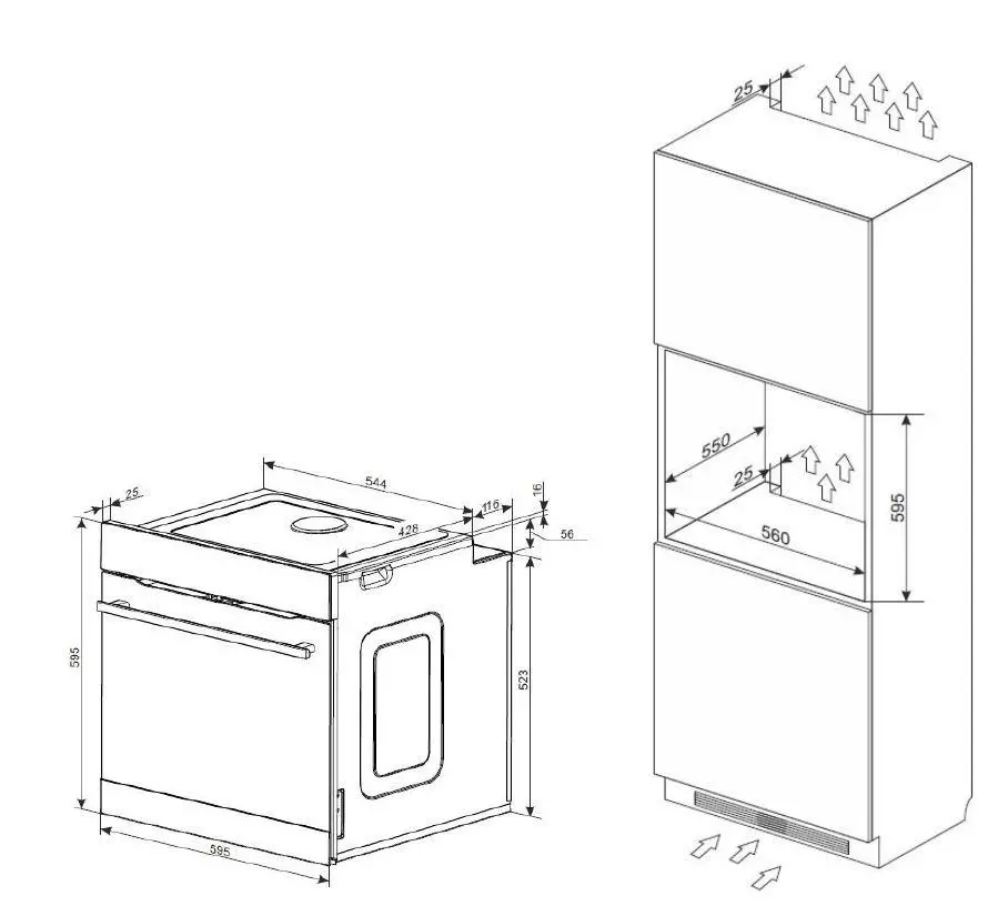 Piekarnik elektryczny Amica ED87689BA+ Q-Type OpenUP Termoobieg Termosonda Zdalne sterowanie Czarny