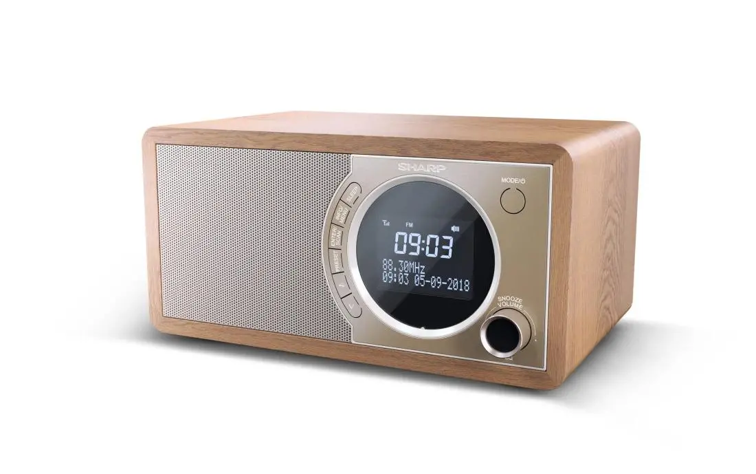 Radioodbiornik Sharp DR-450 Radio FM DAB+ Bluetooth Brązowy